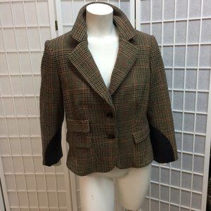 Plaid Blazer, Italian size 50/US 12